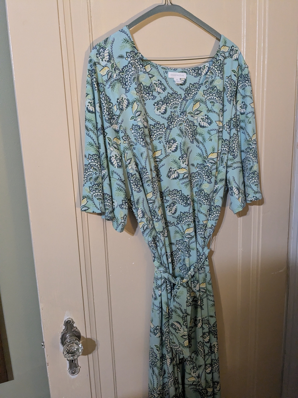 Cherokee Mint Green Floral Dress